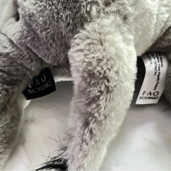 FAO Schwarz Soft Gray Elephant Plush - Picture 5 of 10